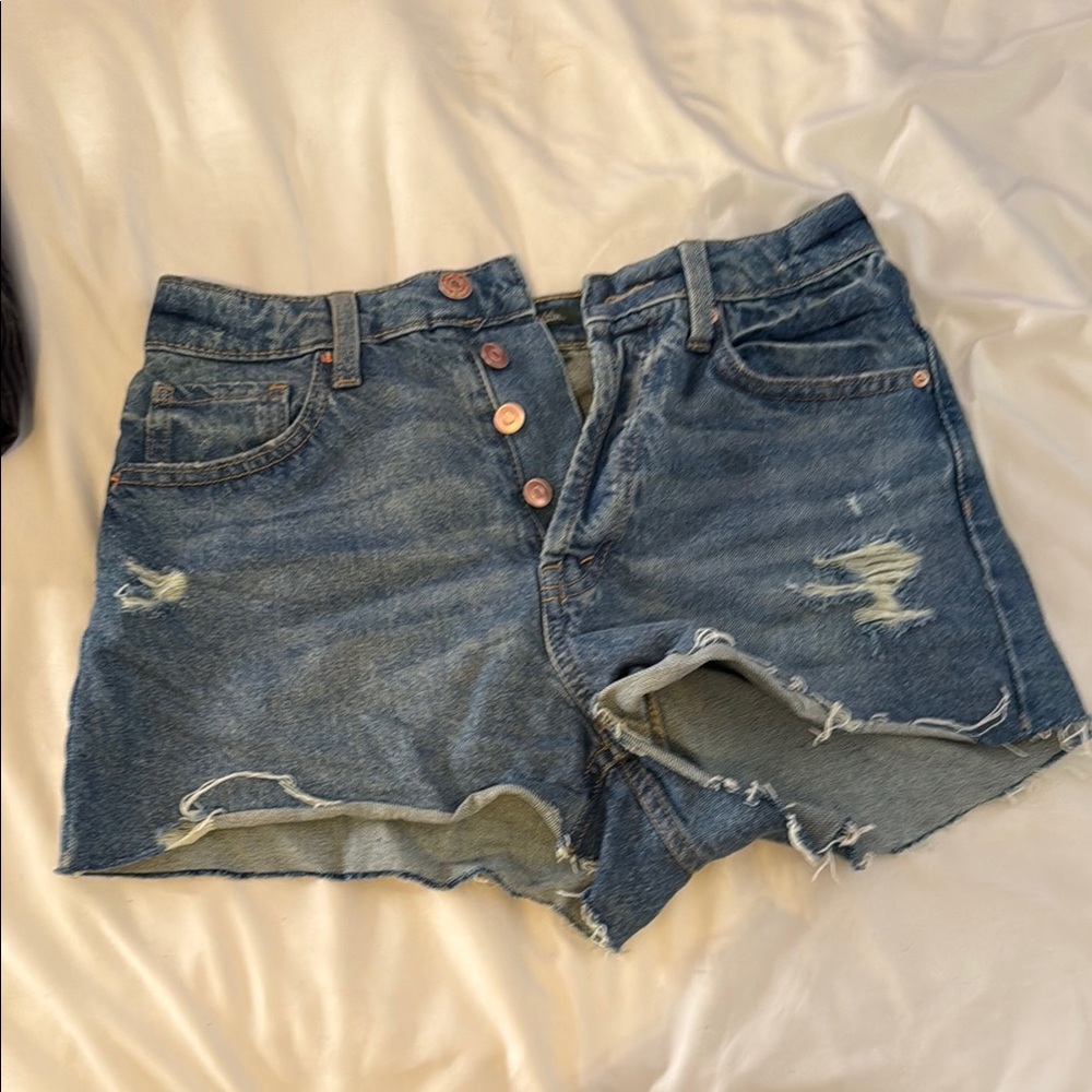 Denim Distressed Women's Shorts